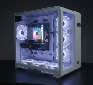 للبيع بي سي قيمنق احترافي كرت RTX 5060 Ti 16GB كيس بانورامي فخم (نظافة تامة 98%)