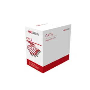 كابل شبكة هيكفيجن 100% نحاس نقي Cat6 – طول 305 متر  HIKVISION NETWORK CABLE 100% COPPER CAT6