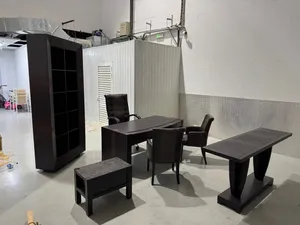 Luxury Office Furniture Set – Executive Desk, Chairs, Bookshelf & Side Table