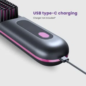 فرشاه مكوه لفرد الشعر شحن usb  بأربع درجات حرارة للرجال والنساء  الشكل . فرشاه بأسنان سيراميك