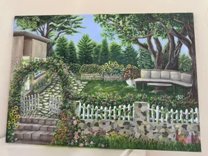 ألواح رسم بيتي اظن الوان زيتيه قديمه
