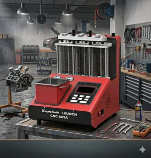 #ماكنة_بخاخات_LAUNCH_CNC_605A   تعمل على جميع انواع البخاخات (GDI) (MPI) بنفس الماكينة .
