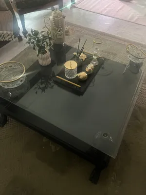 طاوله وسط مع طاولتين جانبيات +سجاده مقاس 3ب3