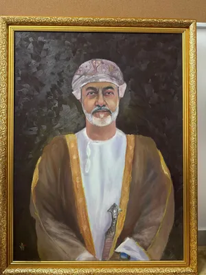 رسمة فنية لجلالة السلطان هيثم بن طارق المعظم