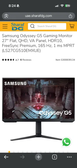 شاشه سامسونج Monitor Samsung G5 2k