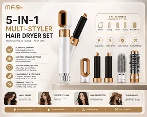 Style, curl, straighten & volumize your hair effortlessly with the 5 in 1 Hot Air Hair Styler