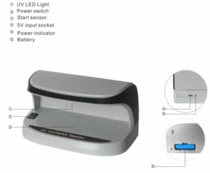 كاشف العملة المزورة MODEL NO. AL-09 UV DETECTOR