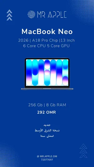 MacBook Neo 256 GB New ماك بوك نيو جديد