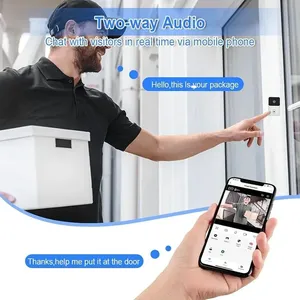 جرس الباب الذكي مع كاميرا راقب باب منزلك بسهولة عبر هاتفك جرس باب مزود ب كاميره WIFI و مايك