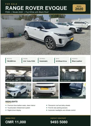 Used Land Rover Range Rover Evoque in Muscat