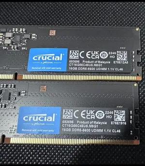 1. RAM — Crucial DDR5 16GB 5600 2 . SSD — Crucial P3 Plus 1TB M.2 NVMe for laptop
