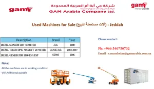 Used Manlifts and Generators for sale