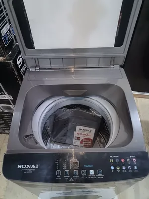 غسالة sonai 12 كيلو فوق اتوماتيك  ماتور LG أقل استهلاك كهرباء  10 برنامج غسيل