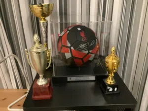 Signed ball by Steve Gerrard