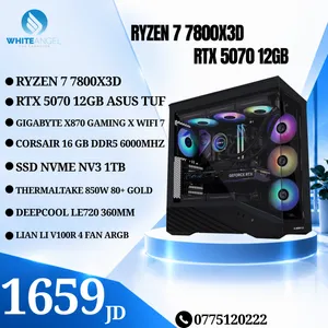 تجميعة كمبيوتر جيمنج Ryzen 7 7800X3D + RTX 5070 12GB Gaming PC Ryzen 7 7800X3D + RTX 5070 12GB