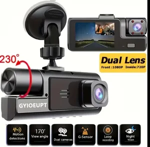 Dual-lens Dashcam, High-definition 1080P Front Camera 720P