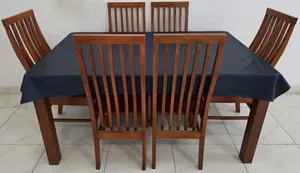 Wooden Dining Table with Chairs(2+2+1+1)
