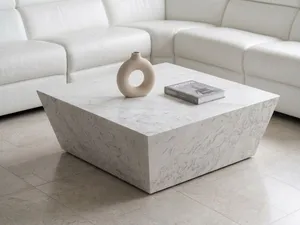 Natural Marble Coffee Table – 110×110cm