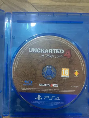 مستعمل بحالة ممتازة  CD PS4 (السعر 12) او (تبديل) أنشارتد فور (مدبلجة) و تومب رايدر احدث جزء