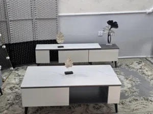 ميز بلازما وطبله وسطية مرمر