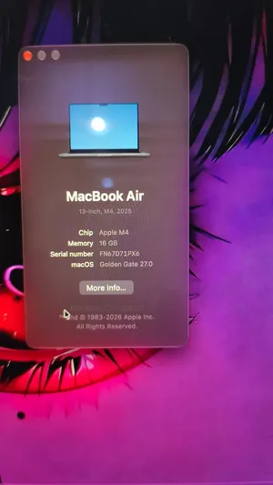 MacBook Air M4 16gb 256