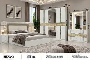 مجموعة غرفة النوم 6 قطع مع مرتبة طبية BED ROOM SET 6 pcs with MEDICAL MATTRESS