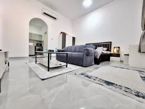 استديو مفروش للايجار ب مدينه الرياض موقع مميز قريب من جميه الخدمات بجانب البنايات