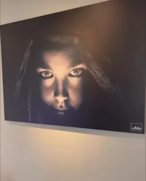 لوحة حائط ابيض و أسود