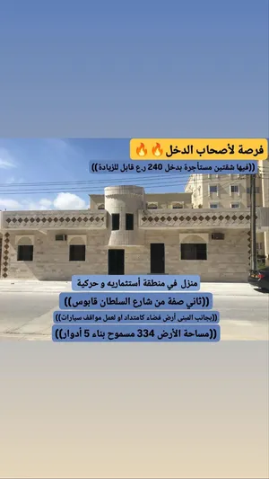 منزل للبيع في عوقد الجنوبية ومؤجر 240 ريال ثاني صفة من شارع السلطان قابوس موقع حركة وايجارات