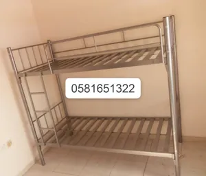 heavy duty bunk bed silver steel for sale