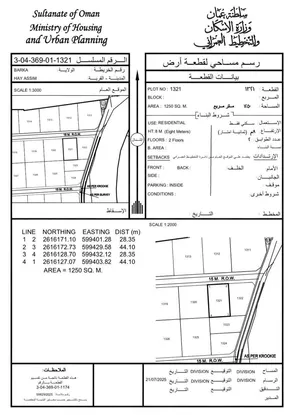 ارض سكنية حي عاصم الجنوب