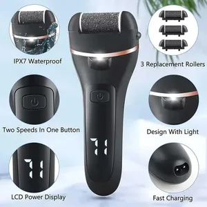 جهاز عنايه وإزالة وتنظيف القدم والجلد الميت الكهربائي (Electric Foot Callus Remover)، يأتي مع ملحقات