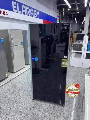 ثلاجة شارب 18 قدم ديجيتال زجاج (جديدة زيرو بالكرتونة لِم تفتح) بالضمان