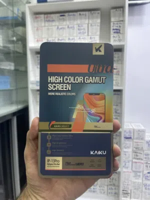 شاشة ايفون 13 بتقنية oled المطابقة للمواصفات الاصلية من شركة KAIKU بكفالة فعلية من المحل 3 ايام