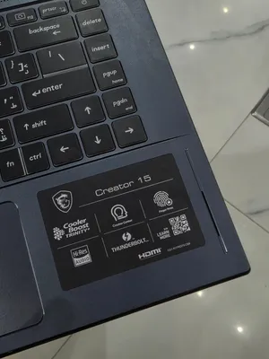 عملاق تصميم MSI Corei9 10th RAM 32GB 1000GB SSD NVIDIA RTX2070 8GB 4K LCD 15.6 جدا قوي