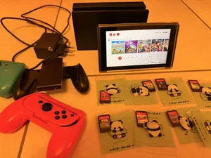 Nintendo Switch v1HAC001 bundle 9 games
