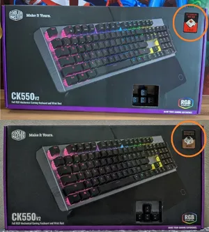 Cooler Master Keyboard CK550 V2 RGB brown Switch and red