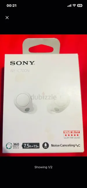 Sony WF-C700N Wireless Noise Cancelling Earbuds (White) - New in Box
