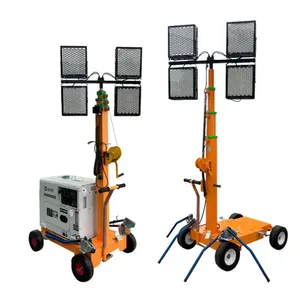 High Quaily Energy System Led Portable Mobile Light Tower Low Price Led Lighting Trailer for Sa