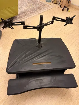 Dual monitor desk stand