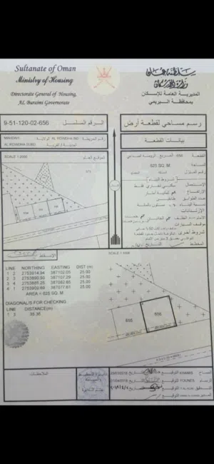 Commercial Land for Sale in Buraimi Mahdah