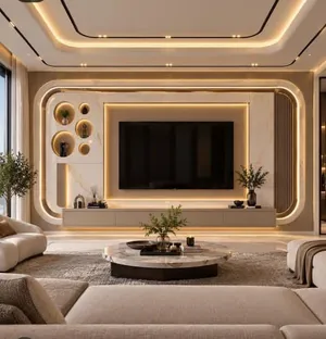 تصميم وتنفيذ ديكورات منزلية واصباغ الدهانات للطلب