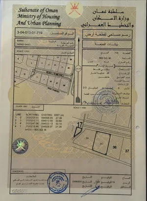للبيع ارض سكنية بركاء الحرادي