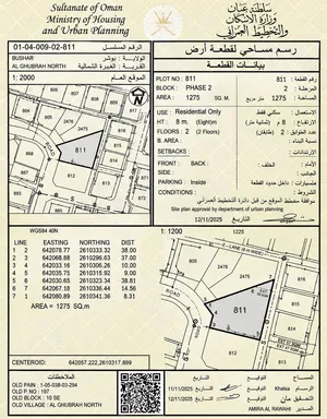 أرض سكنية للبيع في الغبرة الشمالية – موقع استراتيجي