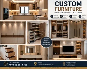 Custom Kitchen Cabinets Wardrobe TV Unit Ajman Modern Design