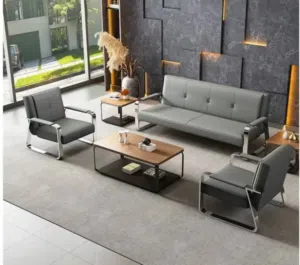 طقم جلوس مكتبي جلسه مكتبيه جلد فاخره sofa صوفا متينه جدا سعر مخفض جدا استيل مكاتب كراسي جلوس جلسة