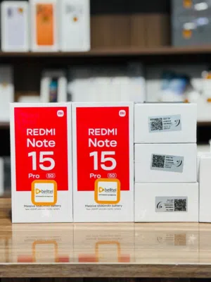ريدمي نوت 15 برو 5G , ذاكرة 256GB رام 12 جديد ضمان سنة