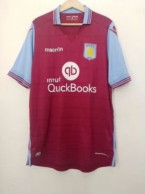Official Aston Villa 2015/16 Home Shirt by Macron