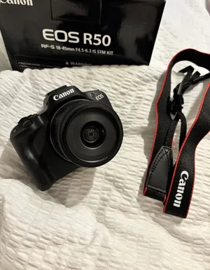 Canon EOS R50 Mirrorless Camera with 18-45mm Lens + 64GB SD Card + Extra Batteries & Accessories