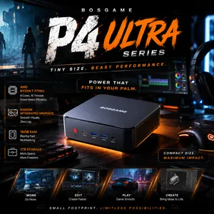 MEGA SALE 40-50% OFF MINI Computer BOSGAME P4 Ultra — Big Power, Tiny Body!